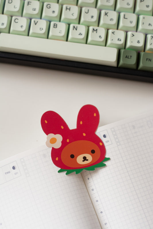 Strawberry Rilakkuma Sticker Flake