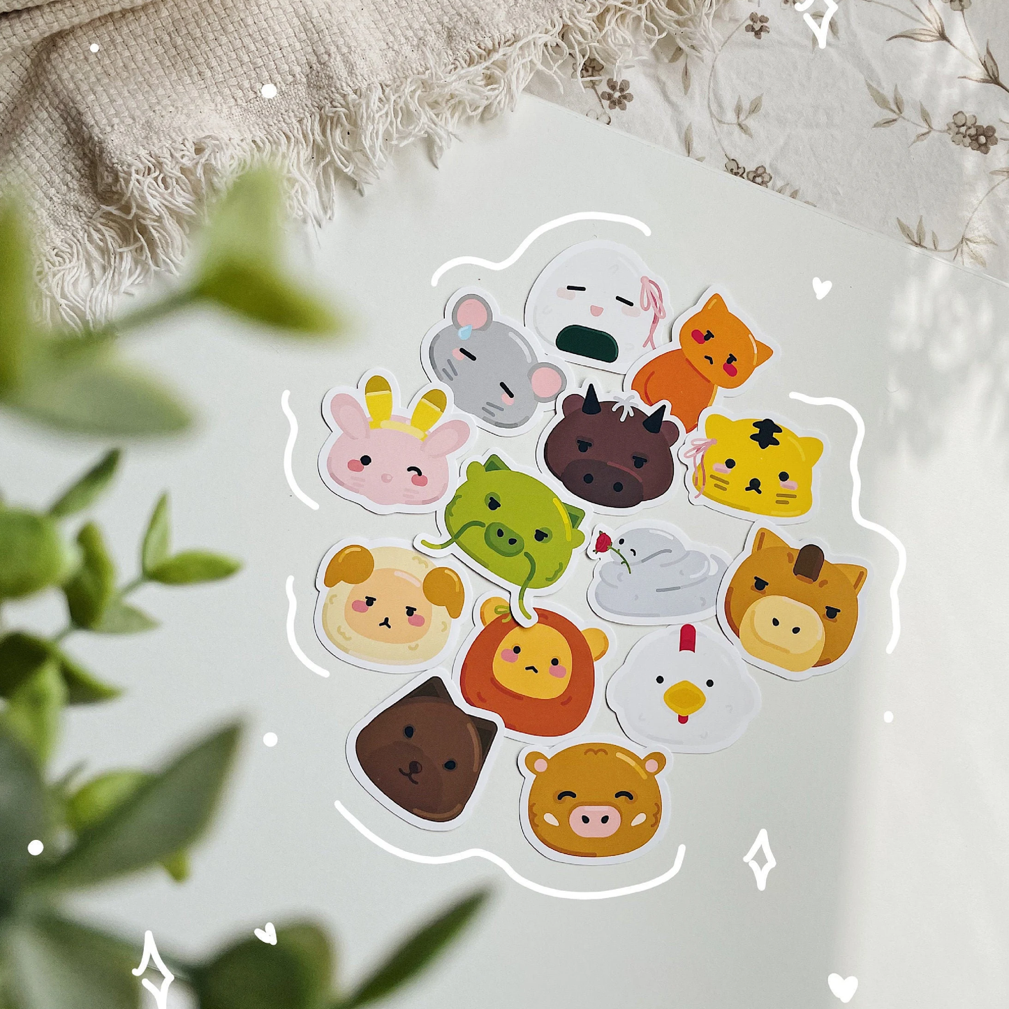 Fruits Basket Zodiac Animals Sticker Flakes