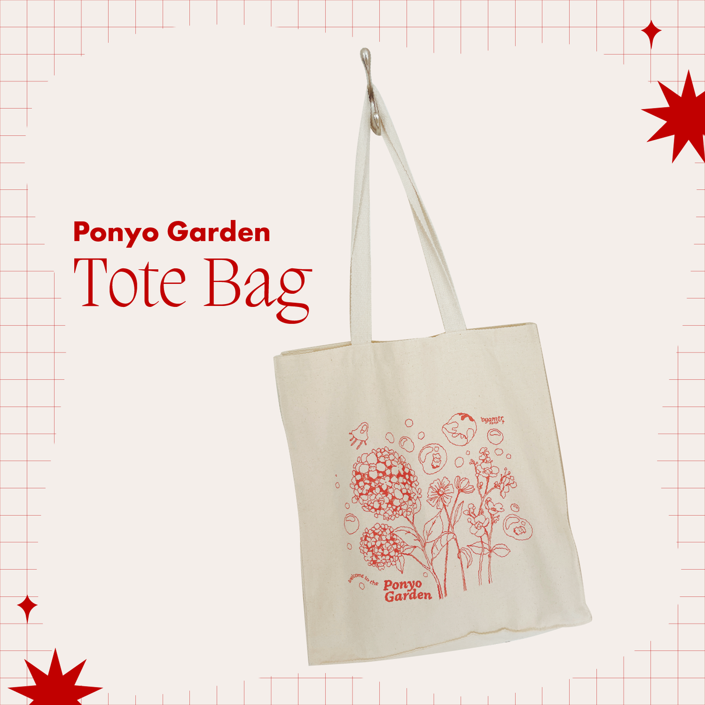 Ponyo Garden Tote Bag